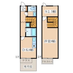 リースランド札元　Ｊ棟の物件間取画像